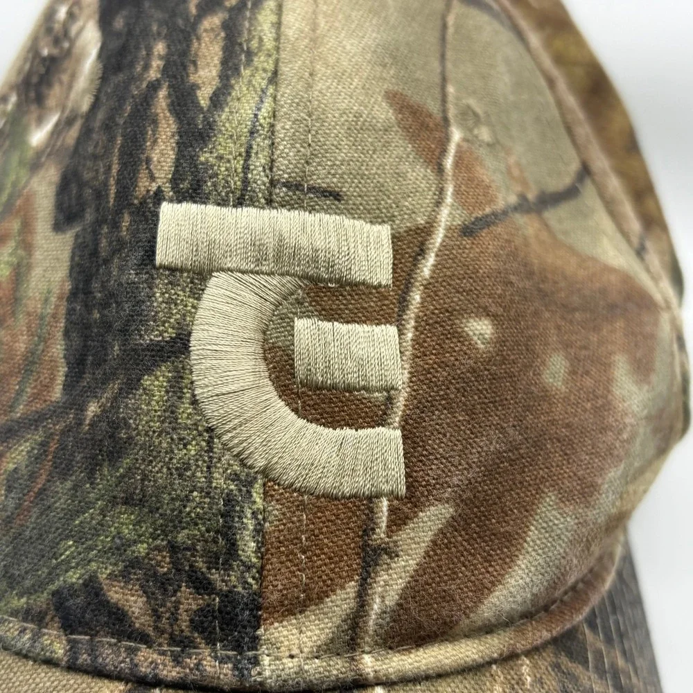 Vintage Baseball Cap Gander Mountain Brown Camo Canvas Realtree G Logo